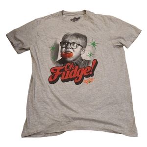 A Christmas Story Sz Large Oh Fudge Unisex T-Shirt